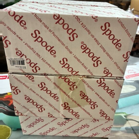 Spode Blue Italian Collection 9 Oz Mugs | Set of 4 Cups ( new with box) - Picture 7 of 8